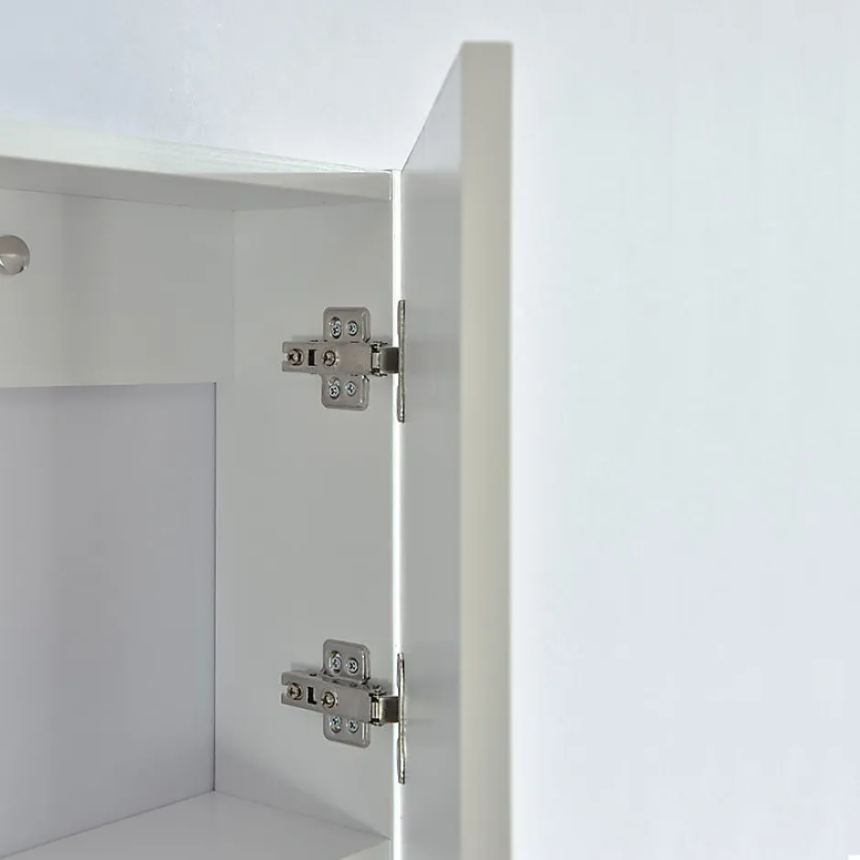 Stano Grande armoire de rangement ESSENTIEL hauteur 120 cm melamine blanc