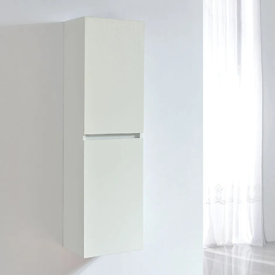 Stano Grande armoire de rangement LINEA hauteur 120 cm melamine blanc