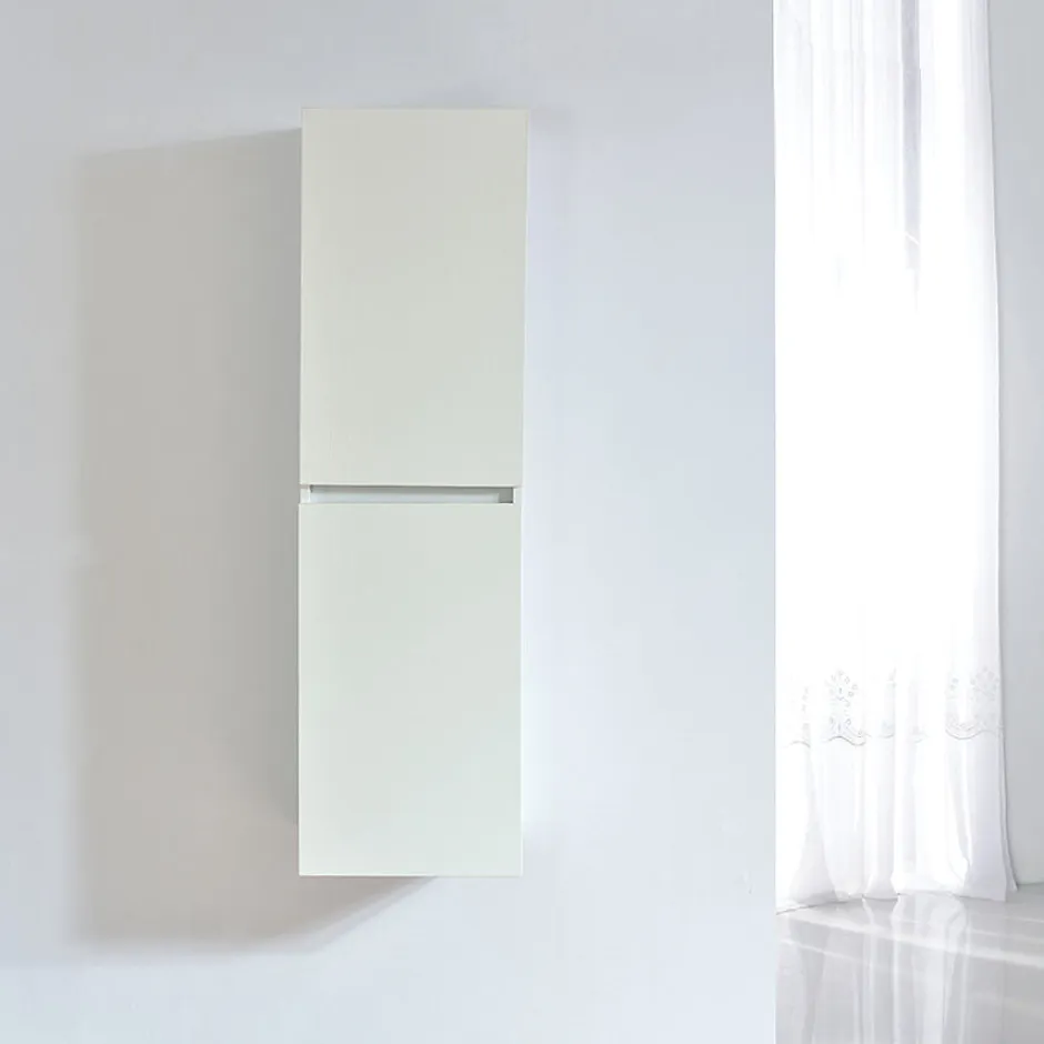 Stano Grande armoire de rangement LINEA hauteur 120 cm melamine blanc