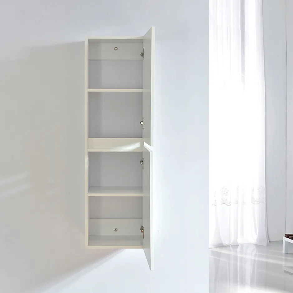 Stano Grande armoire de rangement LINEA hauteur 120 cm melamine blanc