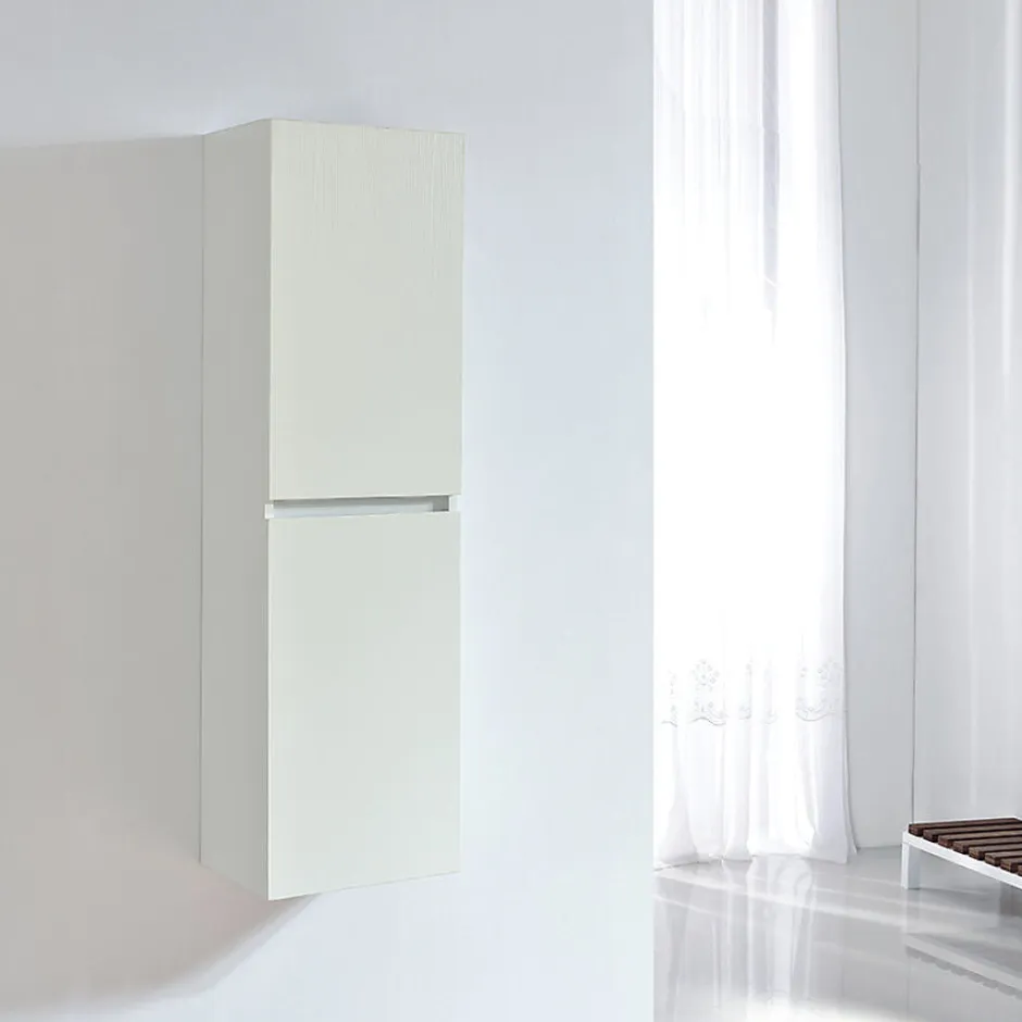 Stano Grande armoire de rangement LINEA hauteur 120 cm melamine blanc
