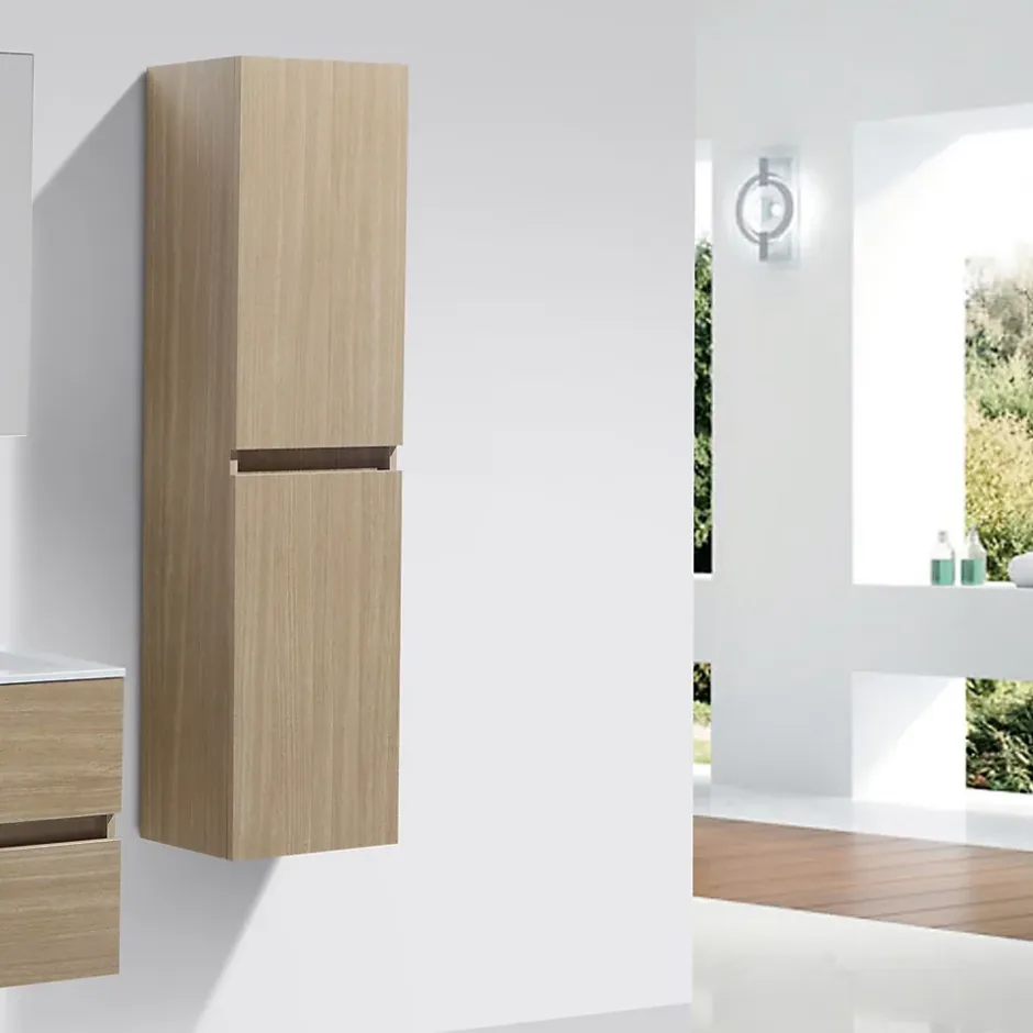 Stano Grande armoire de rangement SIENA hauteur 150 cm chêne clair* Colonne De Salle De Bains