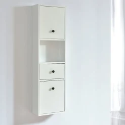 Stano Grande armoire de rangement ARMARIA finition melamine blanc 120 cm