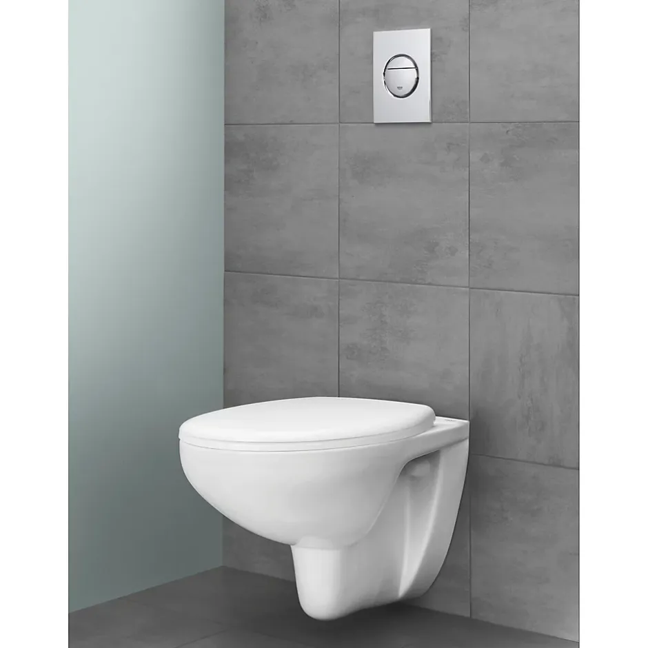 Grohe - Cuvette WC suspendue Bau Ceramic - Porcelaine vitrifiée - Rimless - Chasse 3 6 litres