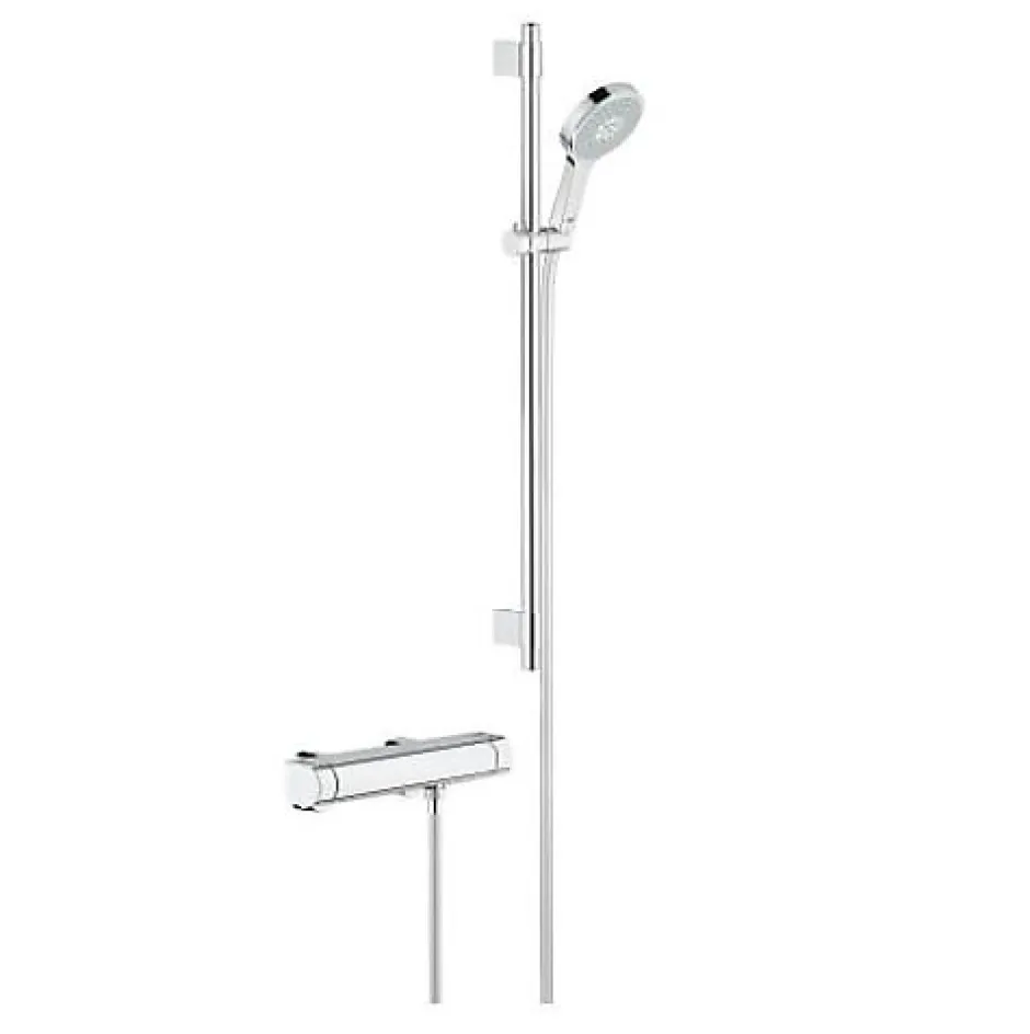 GROHE - Mitigeur thermostatique 1/2" Grohtherm 2000 avec ensemble de douche 4 jets* Robinet De Douche