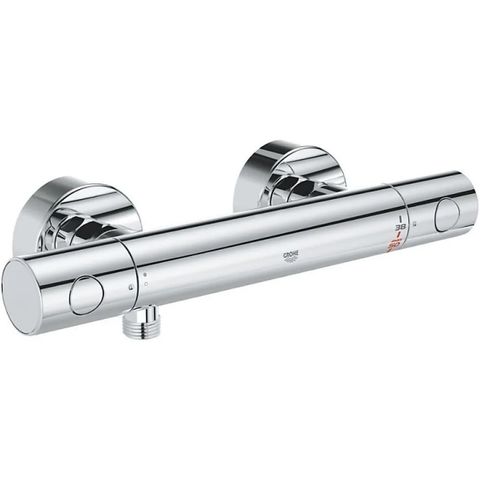 Grohe - Mitigeur thermostatique douche Grohtherm 800 + barre de douche + porte savon + douchette Tempesta
