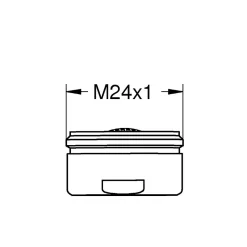 Grohe Aérateur/Mousseur Chromé (Lot de 2) 40451000