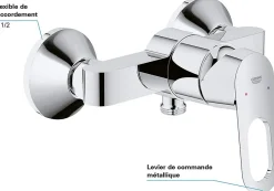 Grohe BauLoop mitigeur douche mural 23340000