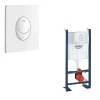 Grohe Bâti support wc Rapid SL Project + Plaque de commande Skate Air Blanc alpin