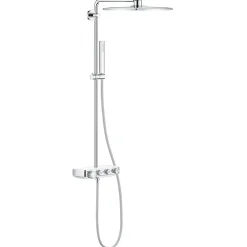 Grohe Colonne de douche avec mitigeur thermostatique Blanc Euphoria SmartControl System 310 Cube Duo 26508LS0* Colonne De Douche Thermostatique