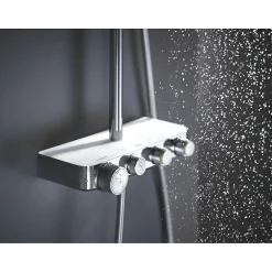 Grohe Colonne de douche avec mitigeur thermostatique Blanc Euphoria SmartControl System 310 Cube Duo 26508LS0* Colonne De Douche Thermostatique