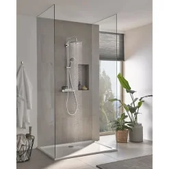 Grohe Colonne de douche mitigeur thermostatique Vitalio Joy 260, tete de douche 260mm, douchette 3 jets, chromé, 26403002* Colonne De Douche Thermostatique