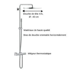 Grohe Colonne de douche thermostatique Rainshower System 400