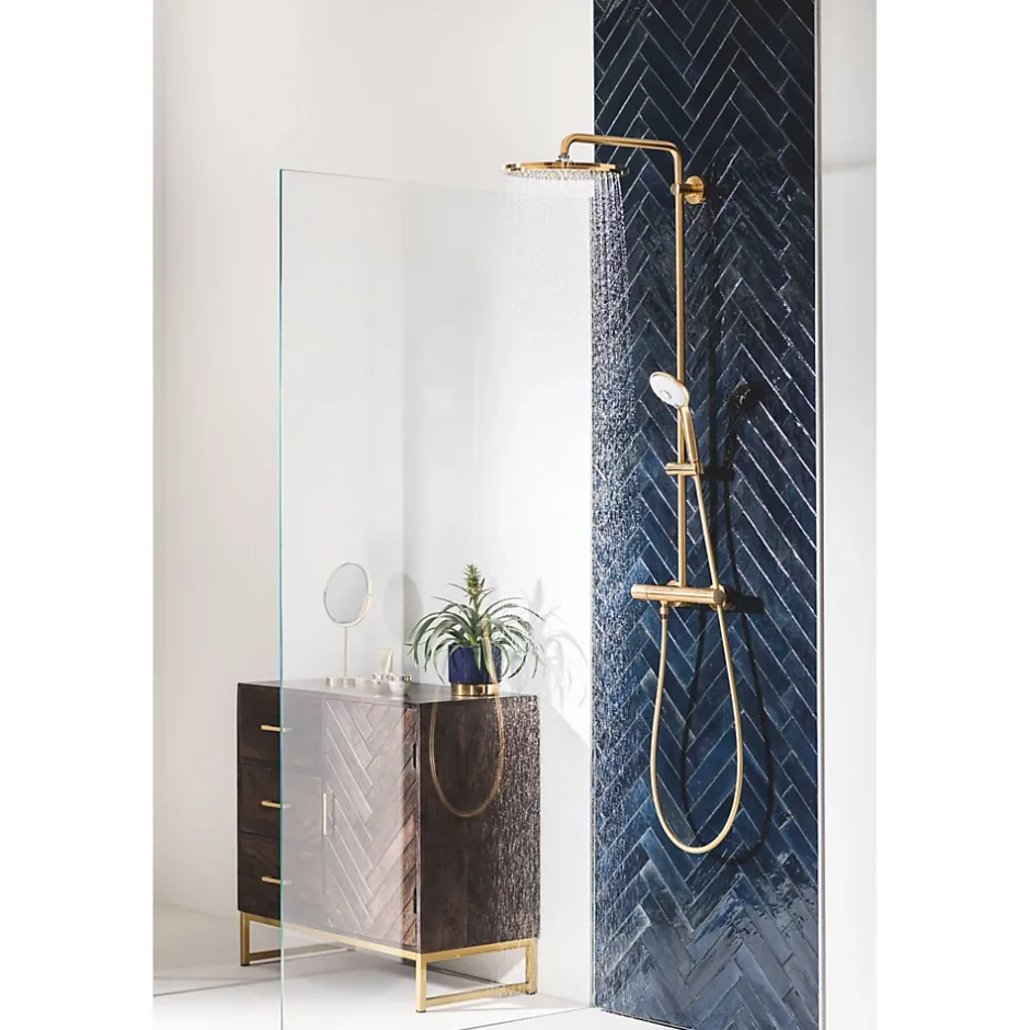 Grohe Colonne de douche thermostatique Euphoria System 310 Cool Sunrise brossé 26075GN0