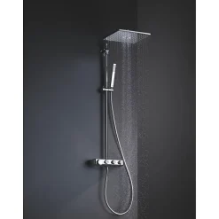 Grohe Colonne de douche XXL thermostatique Euphoria SmartControl System 310 Cube Duo chromé 26508000* Colonne De Douche Thermostatique