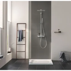 Grohe Colonne de douche XXL thermostatique Euphoria SmartControl System 310 Cube Duo chromé 26508000* Colonne De Douche Thermostatique