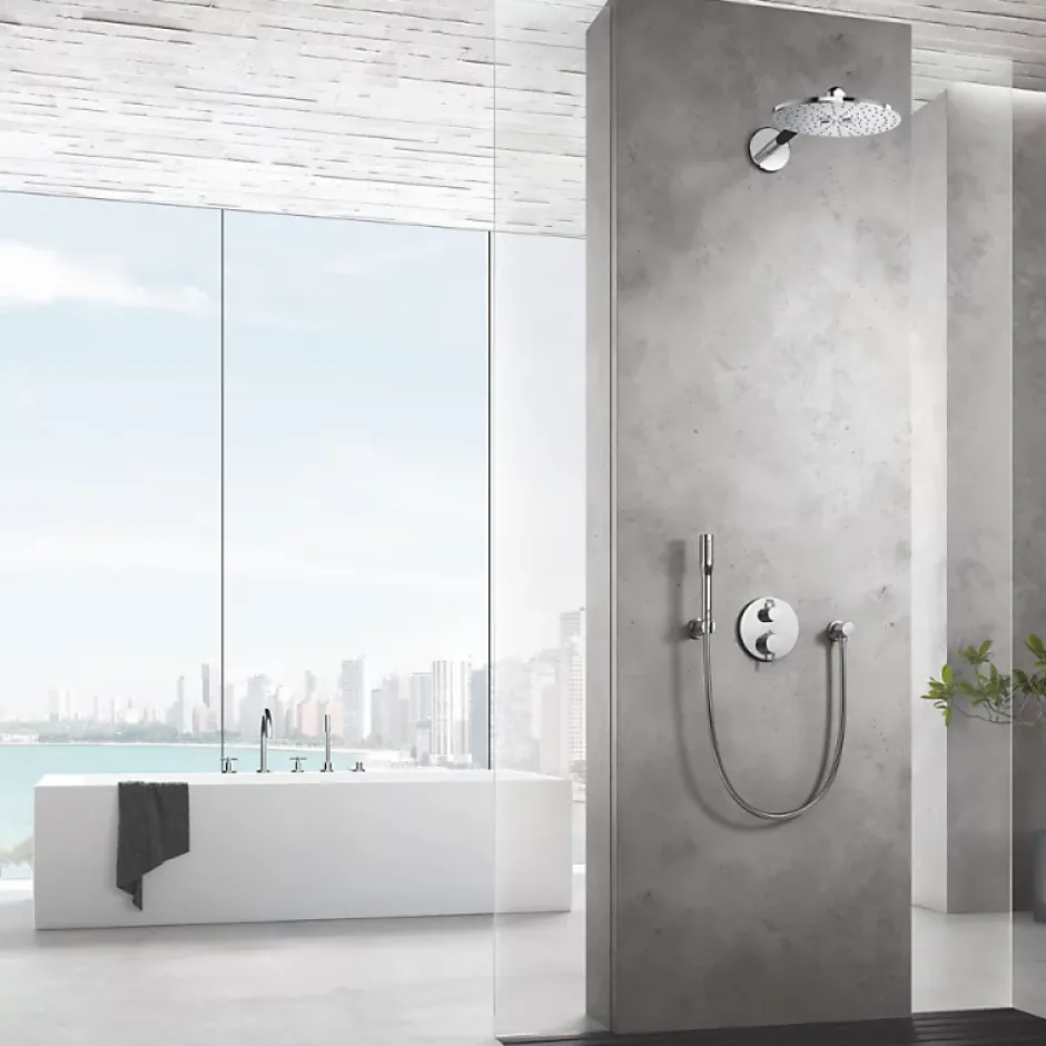 Grohe Douchette 1 jet Euphoria Cosmopolitan avec flexible* Pommeau De Douche, Flexible Et Barre De Douche