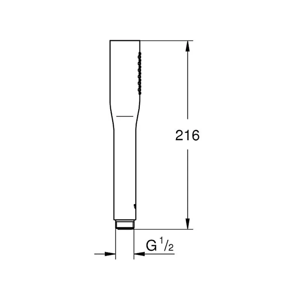 Grohe Douchette 1 jet Euphoria Cosmopolitan avec flexible* Pommeau De Douche, Flexible Et Barre De Douche