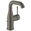 Grohe Essence Mitigeur monocommande taille M avec tirette et vidage, cartouche en céramique, Hard graphite brossé (24173AL1)