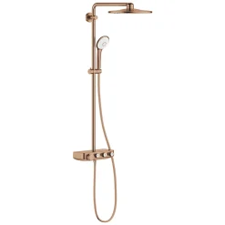 Grohe Euphoria Smartcontrol System 310 Duo, Colonne de douche avec mitigeur thermostatique, Warm Sunset brossé (26507DL0)