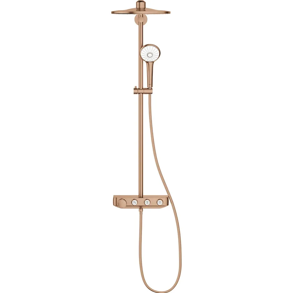 Grohe Euphoria Smartcontrol System 310 Duo, Colonne de douche avec mitigeur thermostatique, Warm Sunset brossé (26507DL0)
