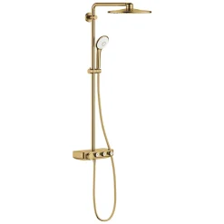 Grohe Euphoria Smartcontrol System 310 Duo, Colonne de douche avec mitigeur thermostatique, Cool Sunrise brossé (26507GN0)* Colonne De Douche Hydromassante