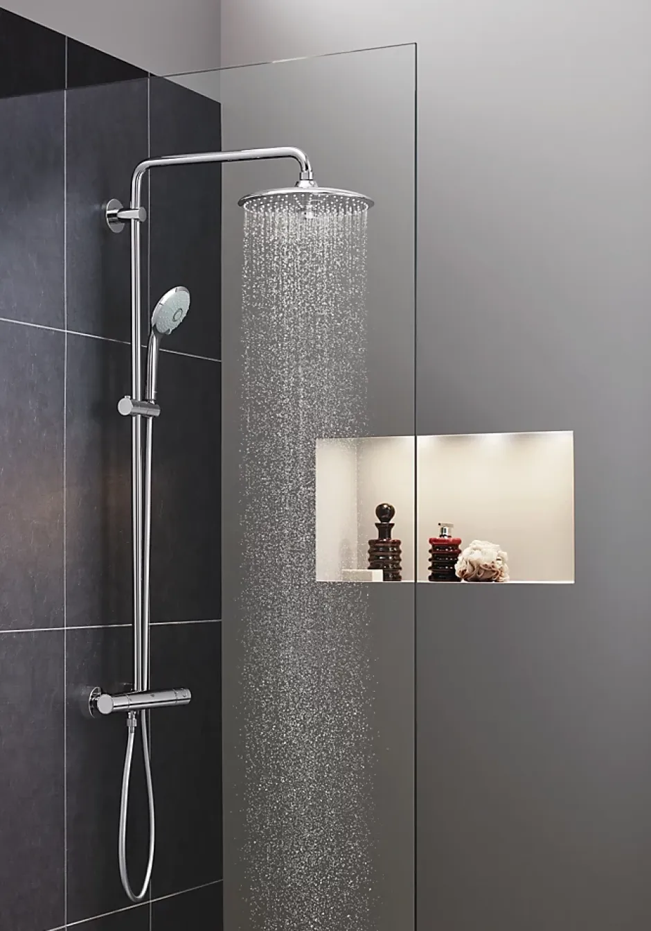 Grohe EUPHORIA SYSTEM 260 colonne de douche thermostatique XL, Chrome, (27296003)* Colonne De Douche Hydromassante