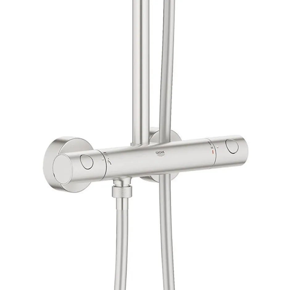 Grohe EUPHORIA SYSTEM XXL 310 - Système de douche thermostatique pour montage mural, SuperSteel (26075DC0)* Colonne De Douche Hydromassante