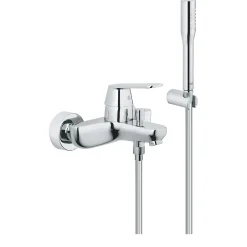Grohe Eurosmart Cosmopolitan Mitigeur monocommande 1/2" bain/douche avec Douchette à main 1 jet, Chrome (32832000)