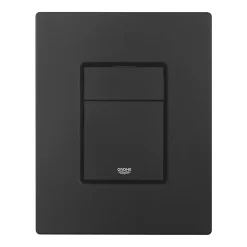 Grohe Even Plaque de commande double touche, Technologie anti-empreintes, Noir mat (38966KF0)