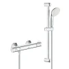 Grohe Grohtherm 800 Mitigeur thermostatique douche 1/2" avec ensemble de douche, Chrome (34565001)