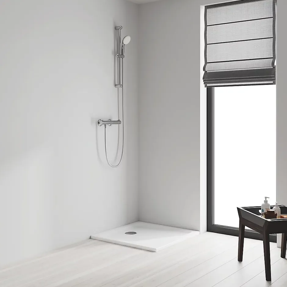 Grohe Grohtherm 800 Mitigeur thermostatique douche 1/2" avec ensemble de douche, Chrome (34565001)