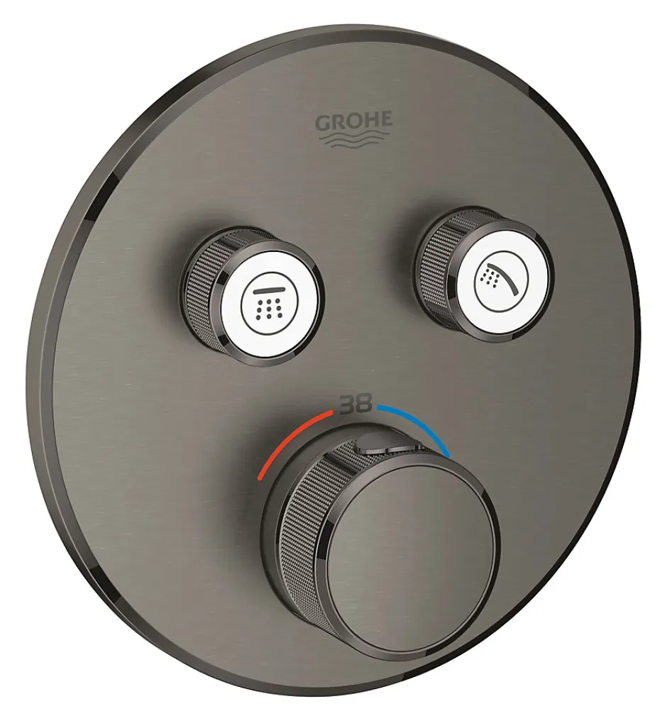 Grohe Grohtherm SmartControl Façade avec Mitigeur Thermostatique pour installation encastrée, 2 sorties (29119AL0)