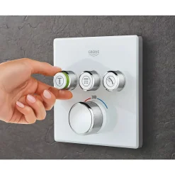 Grohe Grotherm Smartcontrol thermostatique encastré 3 sorties, blanc 29157LS0* Robinet De Douche