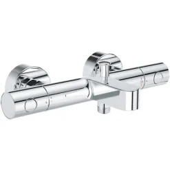 Grohe Mitigeur bain douche Precision Get avec douchette 3jets Vitalio Smartactive 130 Cube et flexible 200cm