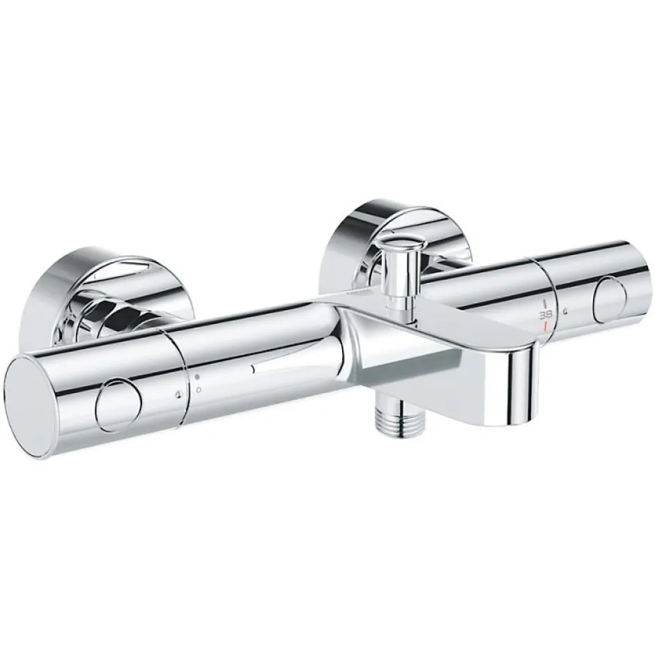 Grohe Mitigeur bain douche Precision Get avec douchette 3jets Vitalio Smartactive 130 Cube et flexible 200cm