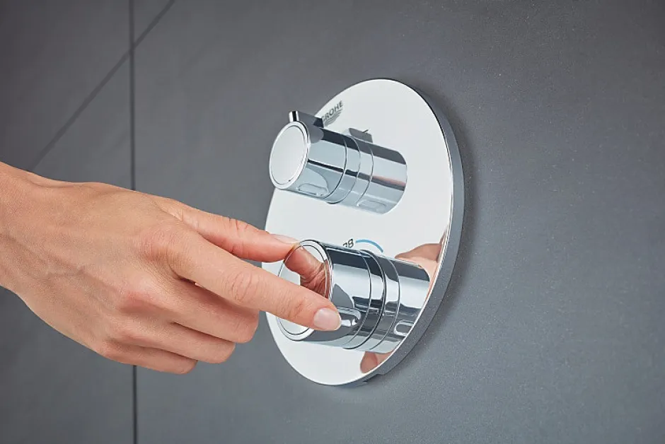 Grohe Mitigeur Bain Douche encastré, Chrome (24076000)* Colonne De Douche Sans Robinetterie