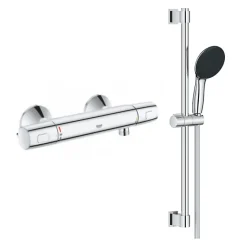 Grohe Mitigeur de douche Precision Trend avec ensemble Vitalio Start 110* Colonne De Douche Thermostatique
