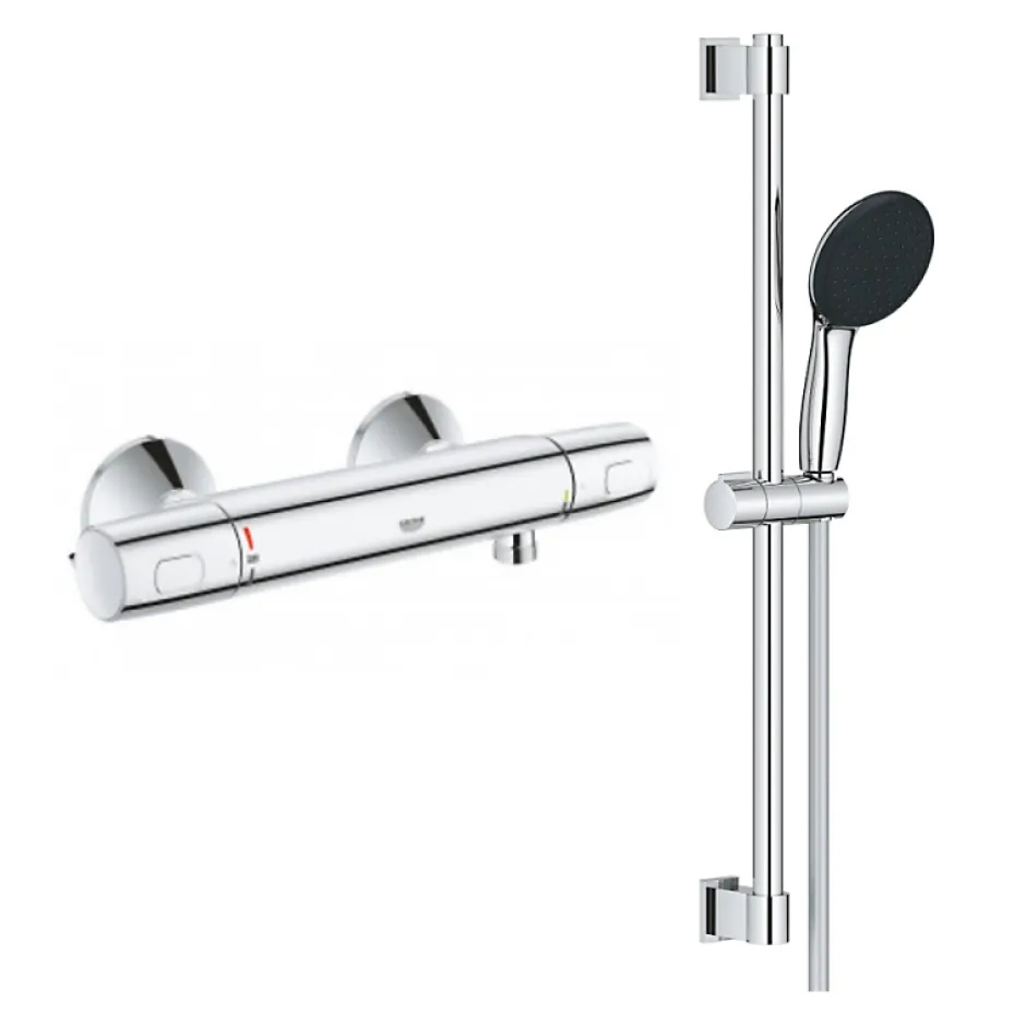 Grohe Mitigeur de douche Precision Trend avec ensemble Vitalio Start 110* Colonne De Douche Thermostatique