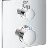 Grohe Mitigeur Thermostatique Bain/Douche (24080000)* Colonne De Douche Sans Robinetterie