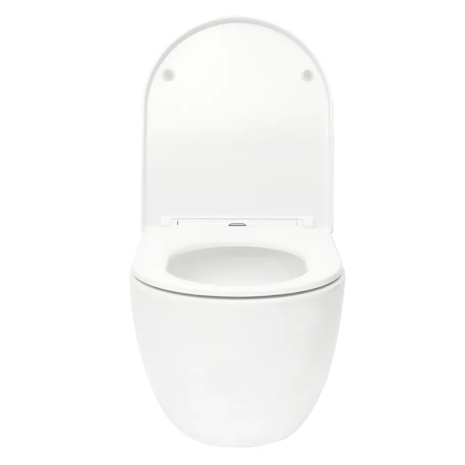 Grohe Pack WC Bâti-support Rapid SL + WC SAT Tornado sans bride + Abattant SoftClose + Plaque chrome (RSLTORNADO1)