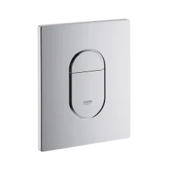 Grohe Pack WC Bâti-support Rapid SL + WC Bau Ceramic sans bride + Abattant softclose + Plaque chrome (39418000)