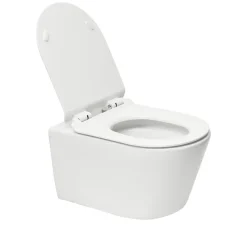 Grohe Pack WC Bâti-support Rapid SL + WC sans bride SAT Brevis + Plaque Noir mat (RapidSL082-Brevis-KF0)
