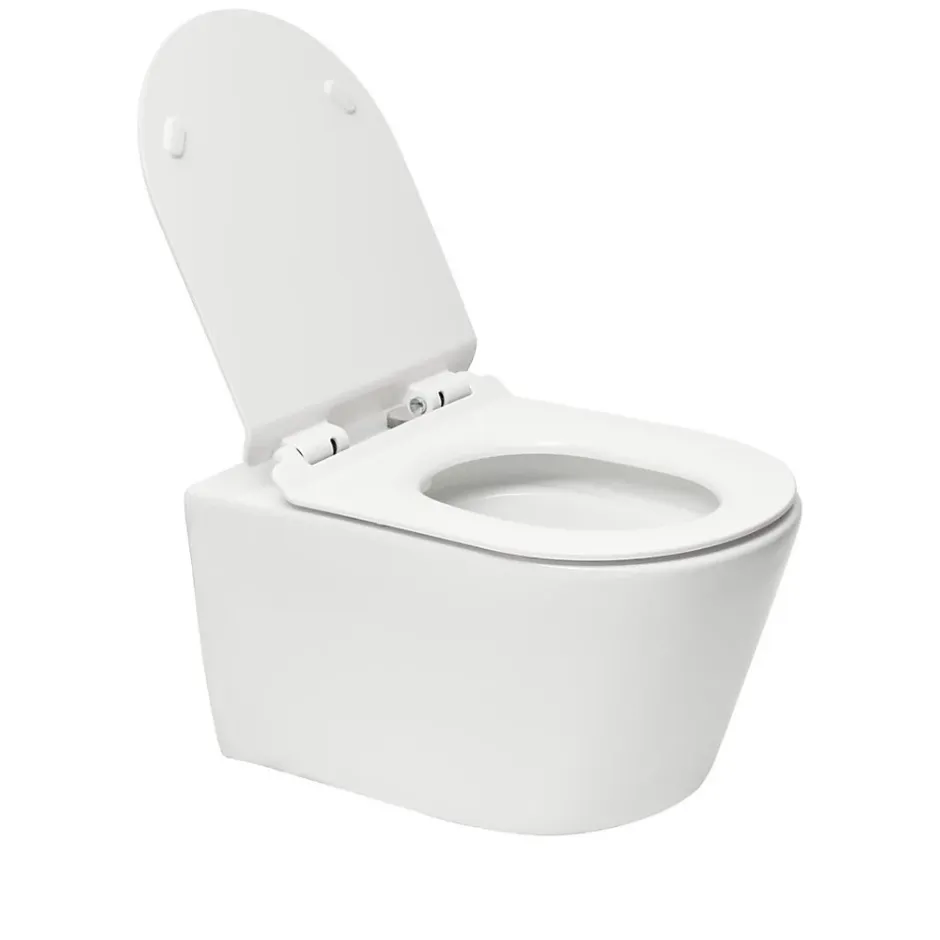 Grohe Pack WC Bâti-support Rapid SL + WC sans bride SAT Brevis + Plaque Noir mat (RapidSL082-Brevis-KF0)