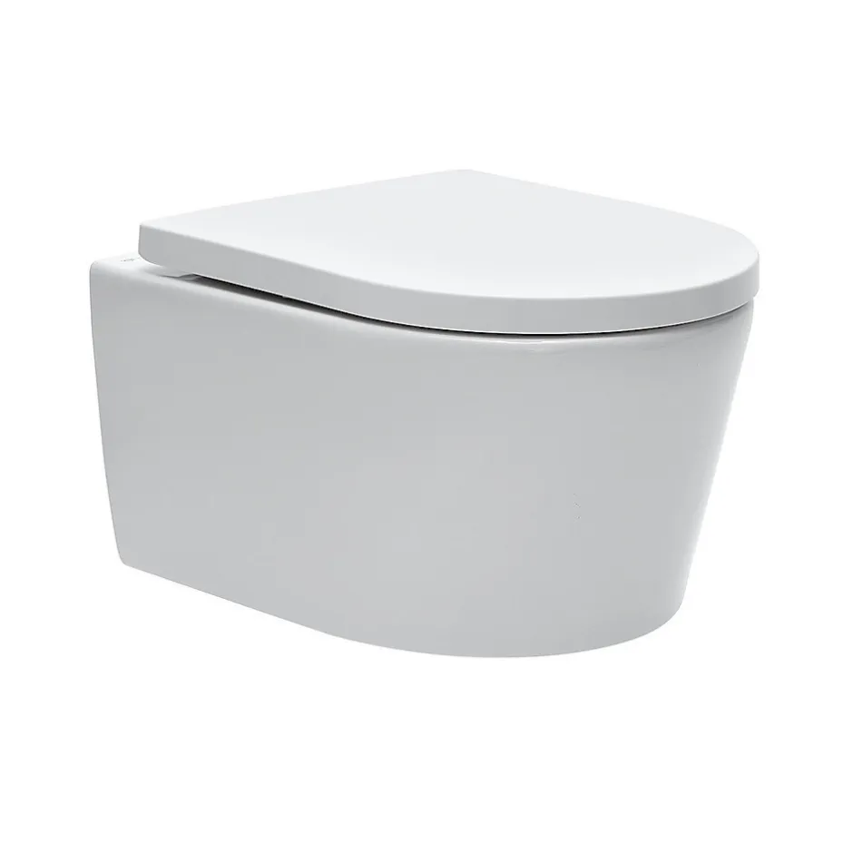 Grohe Pack WC Rapid SL + Cuvette sans bride SAT, fixations invisibles + Plaque Noir mat (RapidSL082-SATrimless-KF0)
