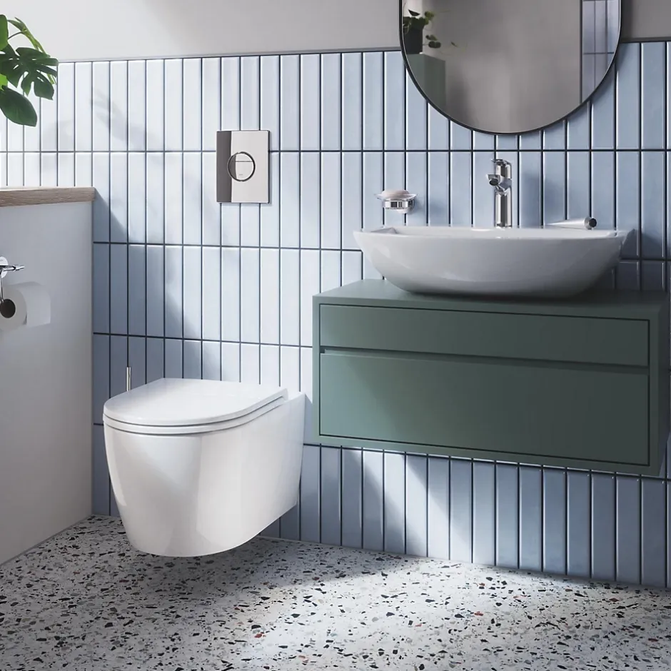 Grohe Pack WC suspendu Start Round caréné sans bride, abattant frein de chute déclipsable* Wc Suspendu
