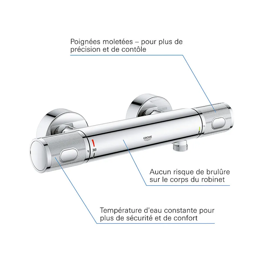 Grohe Precision Feel Mitigeur thermostatique Douche 1/2'' 34790000