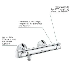 Grohe Precision Flow Mitigeur thermostatique Douche 34840000* Robinet De Douche