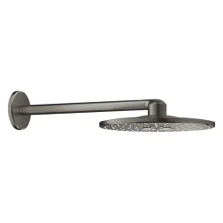 Grohe Rainshower Smartactive 310 Set douche de tête 2 jets et bras 430mm, Hard Graphite brossé (26475AL0)* Colonne De Douche Sans Robinetterie