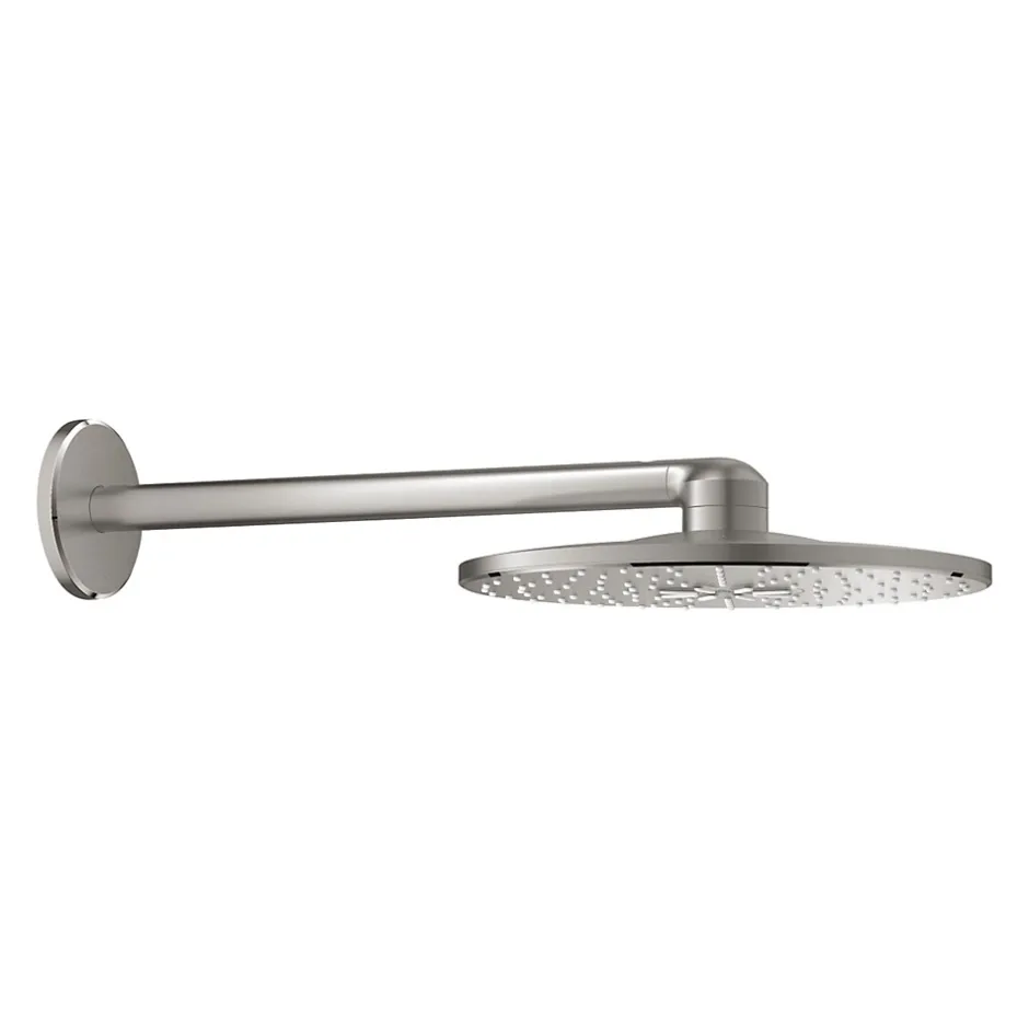 Grohe Rainshower Smartactive 310 Set douche de tête 2 jets et bras 430mm, Supersteel (26475DC0)* Colonne De Douche Sans Robinetterie